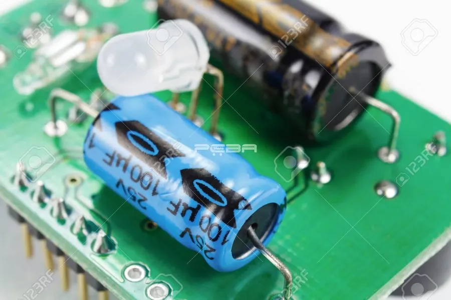A circuit board showcasing various diodes being used in different applications.