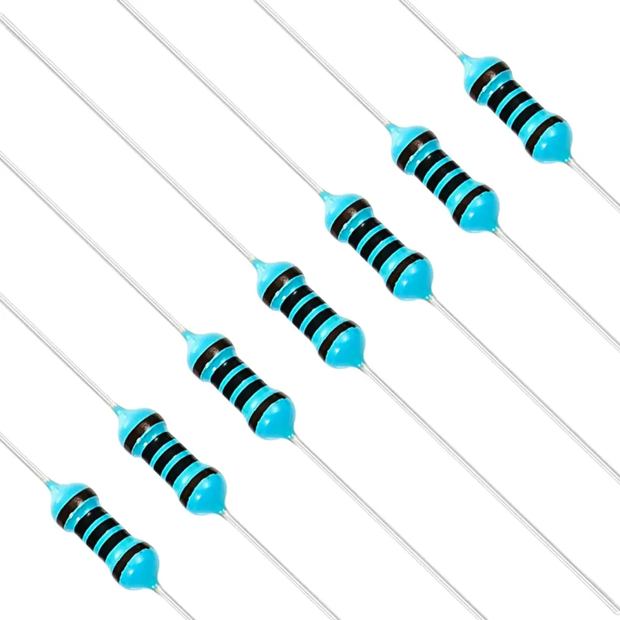 A shop with various resistors displayed for sale.