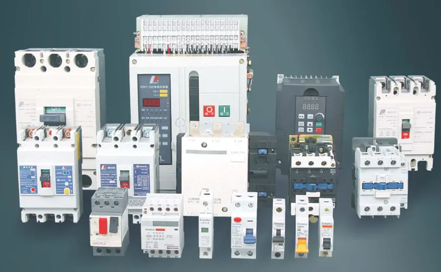 Industrial electronic devices in use within a manufacturing setting.