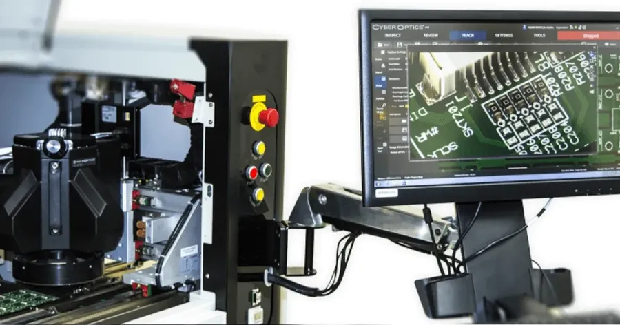 Various machines and tools in a PCB manufacturing facility.