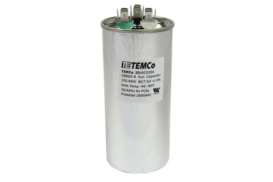 A selection of different capacitors, showing various options for replacement.