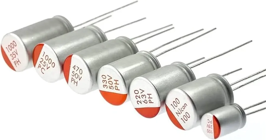A close-up image of a high precision capacitor.