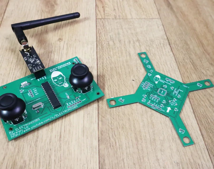 A person working on designing a custom drone circuit board.