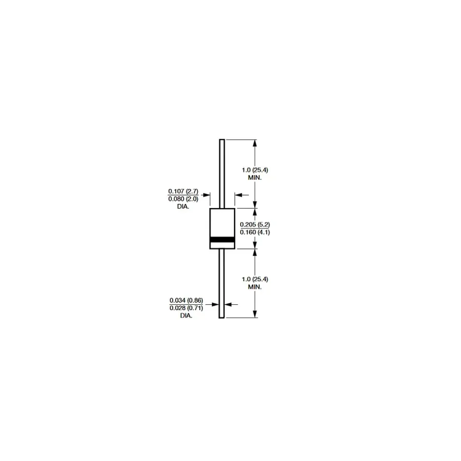 A screenshot or a sample of a 1N4004 datasheet.