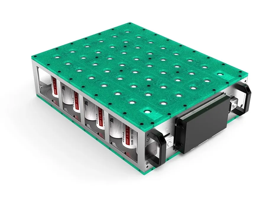 A module of KEMET supercapacitors.