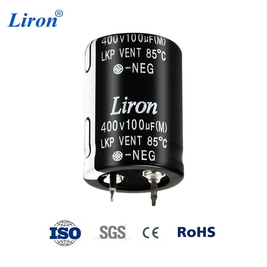 A diagram of a basic circuit showing a 100uF capacitor in use.