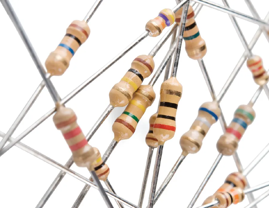 Selection of various resistor components.