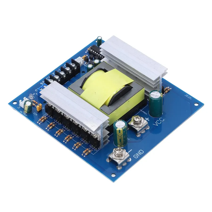 Several different inverter circuit boards with price tags, showcasing a price comparison.