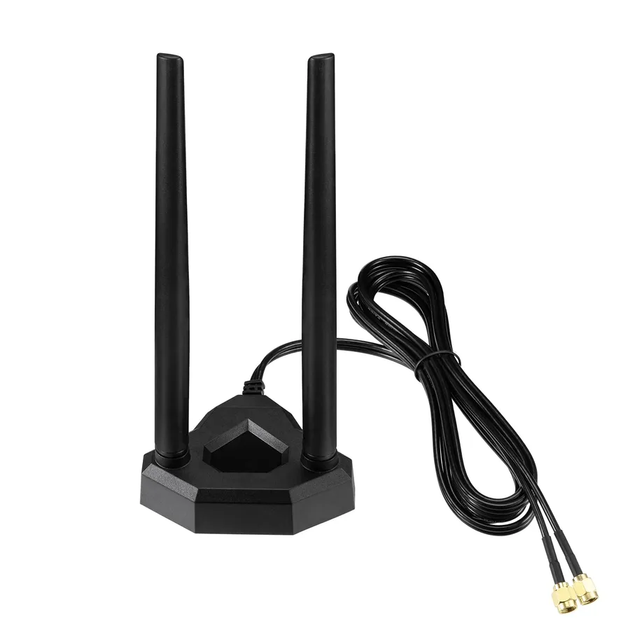 Various types of antennas used in wireless communication.