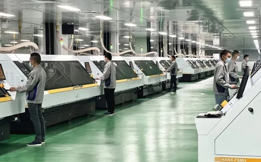 A view of various machines used in PCB manufacturing.