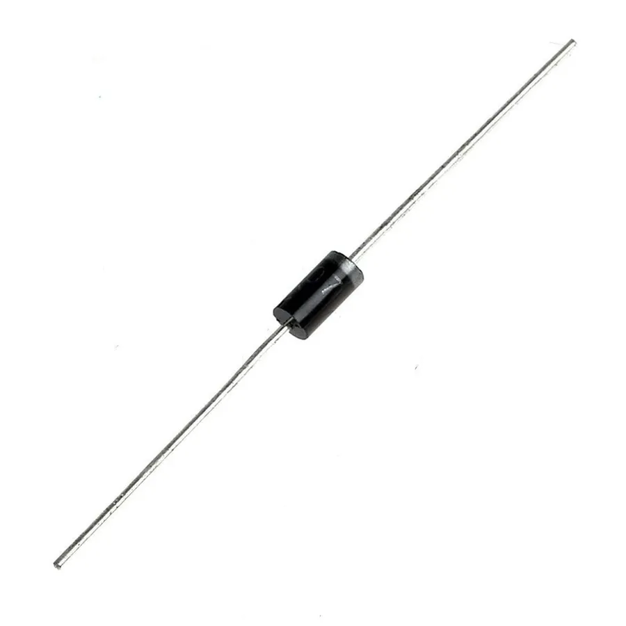 A side-by-side view of an RL207 diode and a 1N4007 diode.