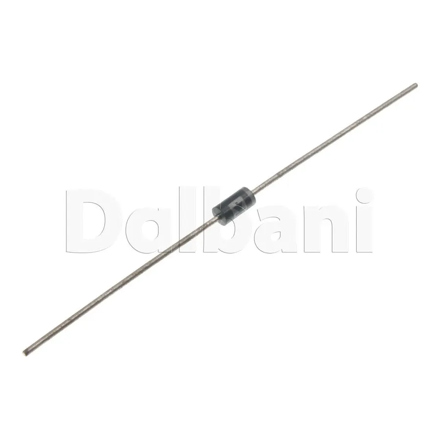 A close-up view of an FR107 diode.