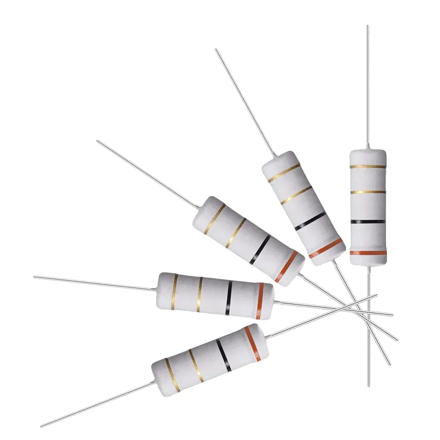 A close-up of a 3 ohm resistor.