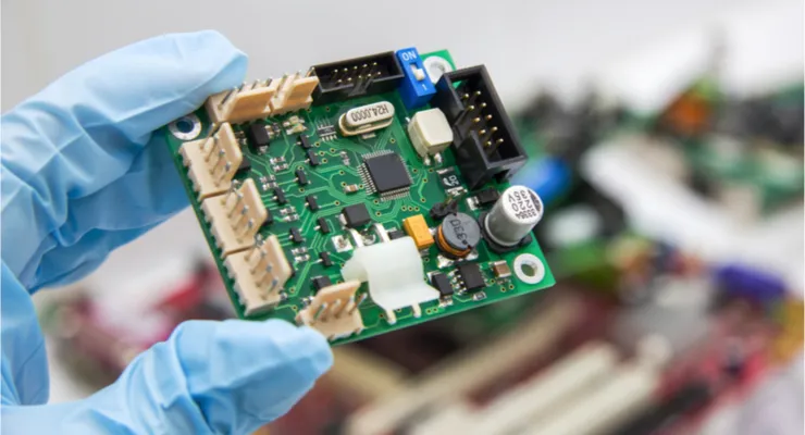 A PCB used in a medical device application.