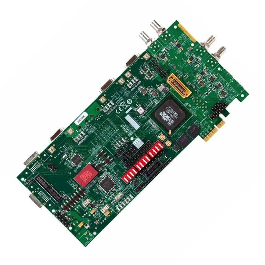 A close-up view of a 94V-0 rated circuit board.
