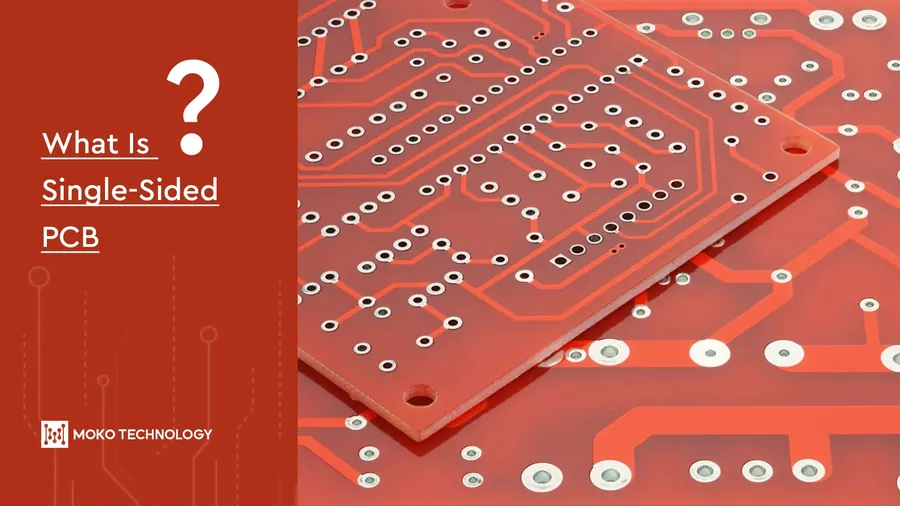 A comparison side by side of a single sided PCB and double sided PCB.