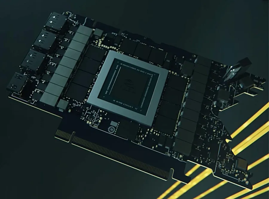 A non-reference design graphics card PCB.