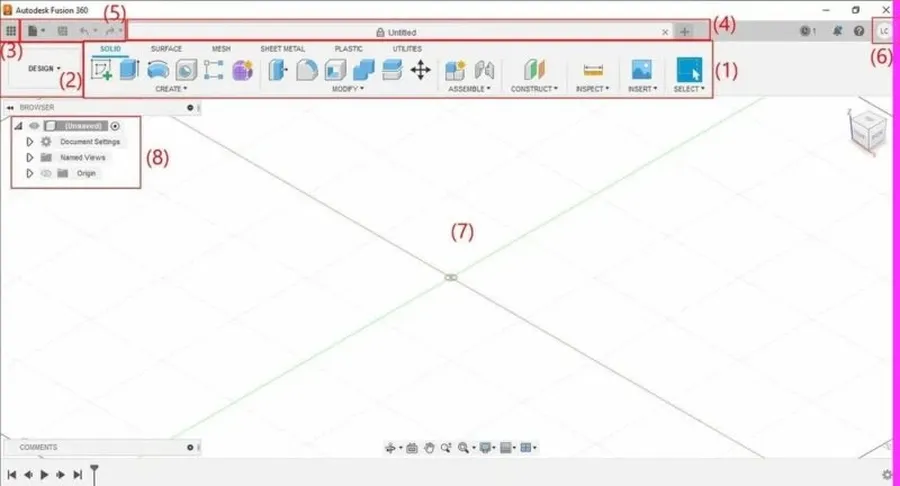 A screenshot of the Fusion 360 software interface displaying a PCB design.
