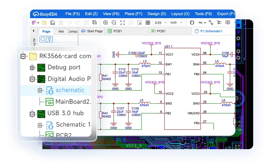 A screenshot of an online interface for ordering PCBs.