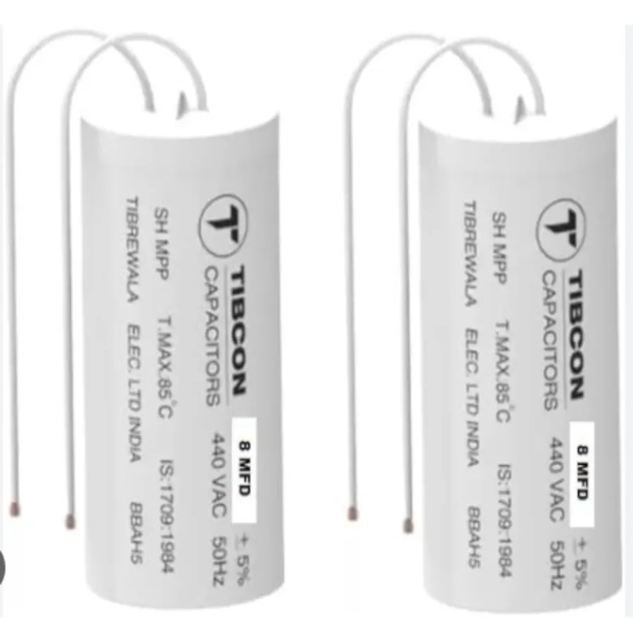 A display of various types of SH capacitors.