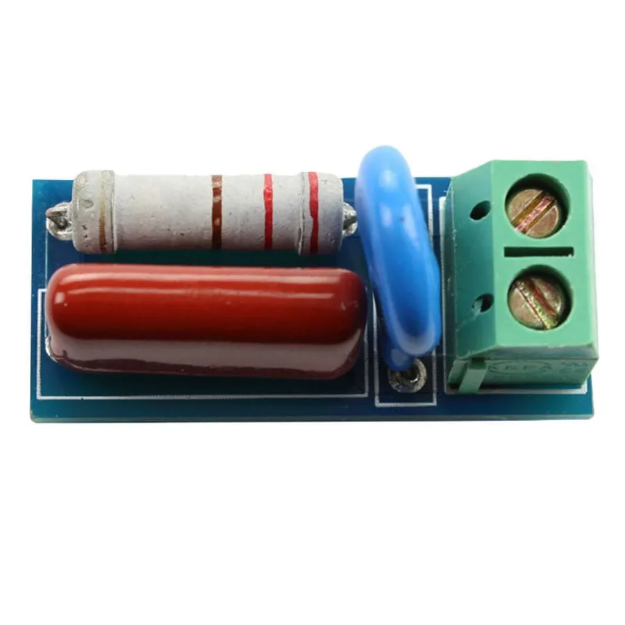 A basic RC snubber circuit diagram.
