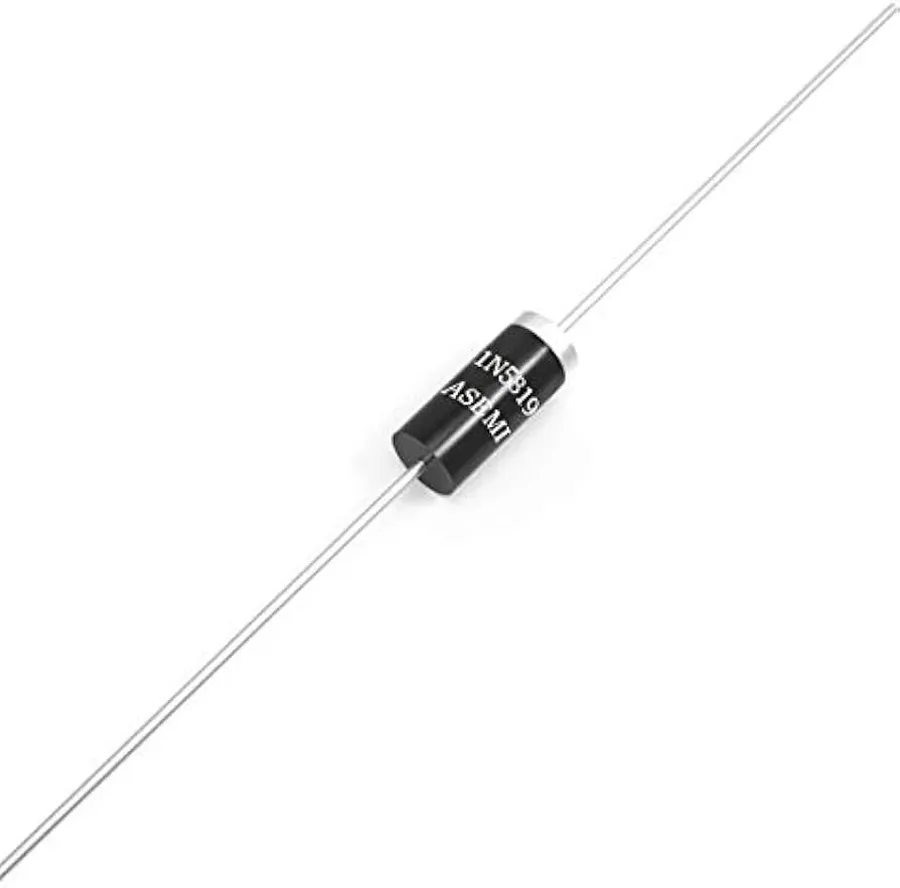 Various package types of the 1N5819 diode.