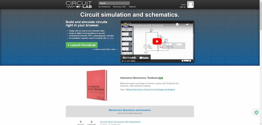 CircuitLab website