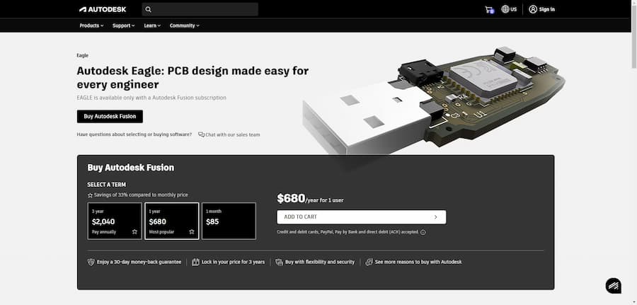 Eagle PCB website