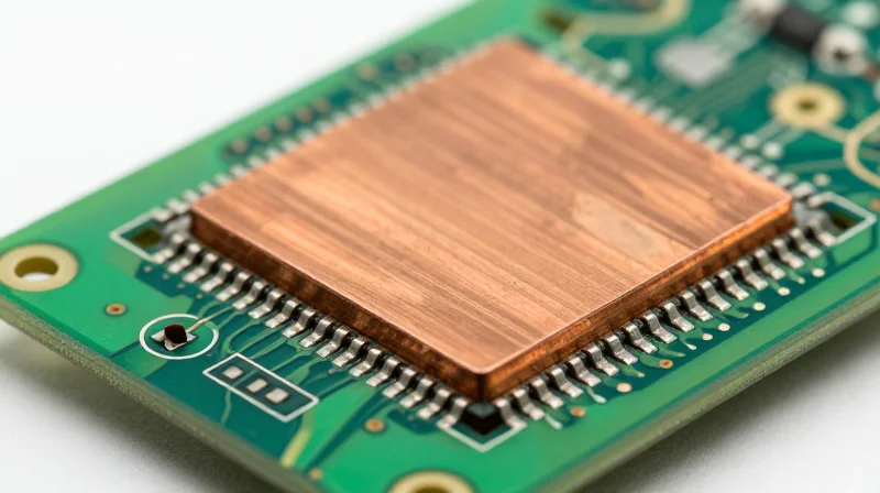 What is Heavy Copper PCB Technology? Macro view of a heavy copper printed circuit board showing thick conductive traces