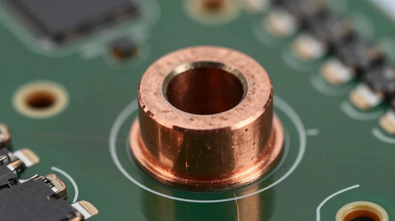 The Impact of Plating Quality on Reliability Microscopic view of uniform through-hole copper plating