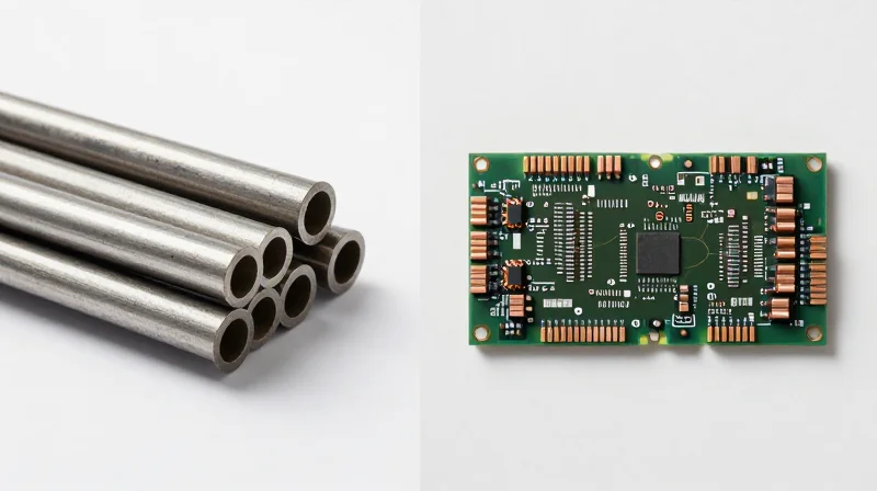 Efficiency Metrics: Heavy Copper vs. Traditional Busbars Side-by-side conceptual comparison of traditional busbars and modern heavy copper PCB technology