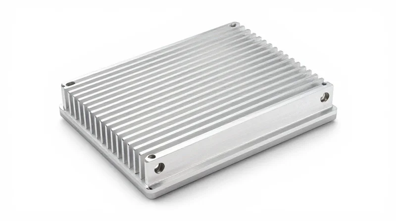 Engineering Weight Reduction for Fuel Efficiency A high-precision aluminum heat sink component designed for automotive lighting, studio photography.
