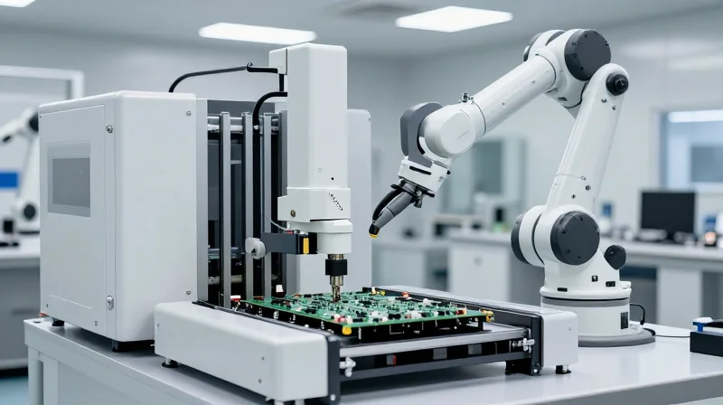 The Role of Quality Certifications (IATF 16949 and Beyond) Industrial quality inspection station for circuit boards