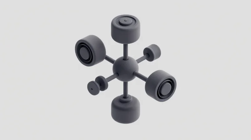 Case Study: Identifying the Root Causes of Assembly Inefficiency Abstract 3D isometric illustration showing modular sensor components and assembly flow.