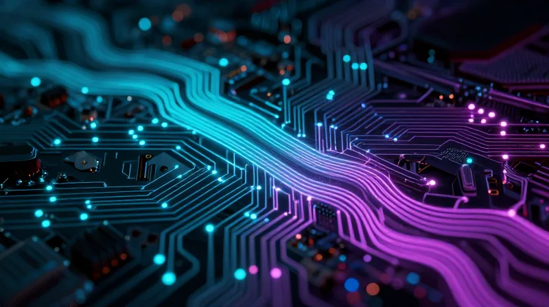 Mastering Signal Integrity in High-Current Environments Visualization of high-current signal pathways on a circuit board