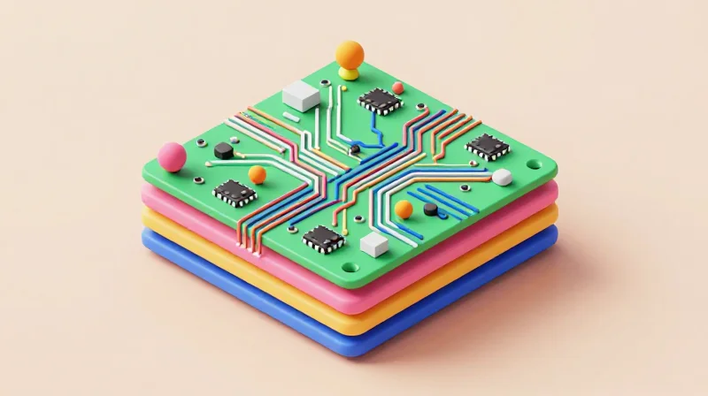 Understanding HDI PCB Technology Isometric view of advanced HDI PCB layers