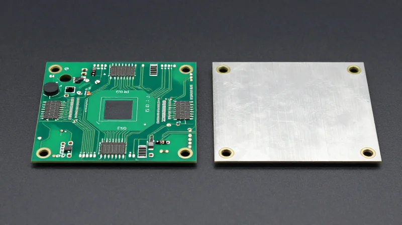 Cost-Benefit Analysis for Manufacturers Side-by-side comparison of a standard circuit board and an aluminum core circuit board