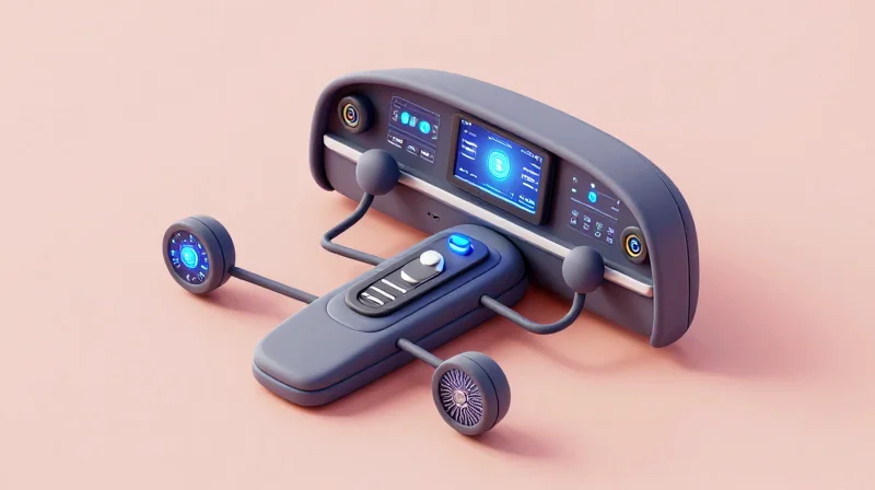 The Evolution of Automotive Infotainment Architectures Modern automotive cockpit digital display system with central computing hub connectivity