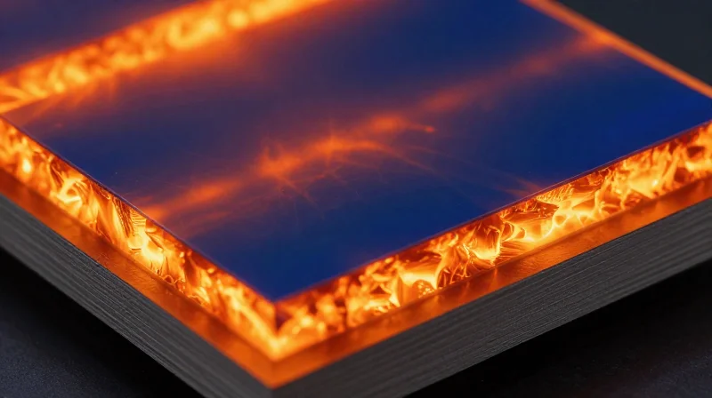Material Science Innovations: High-Tg Laminates and Beyond Abstract representation of heat resistant material layers