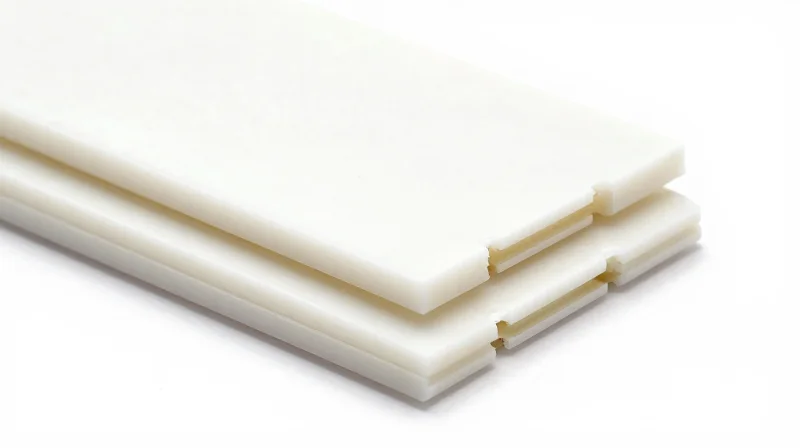 Understanding Ceramic PCB Substrates: Alumina and Aluminum Nitride Clean studio shot of white ceramic substrate plates