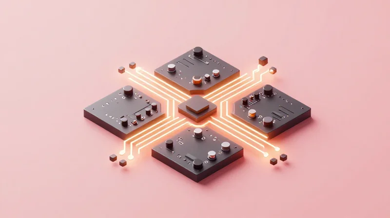 Design for Reliability (DfR): Preventing Failures at the Prototype Stage Isometric view of a 3D digital model representing PCB design processes and thermal analysis.