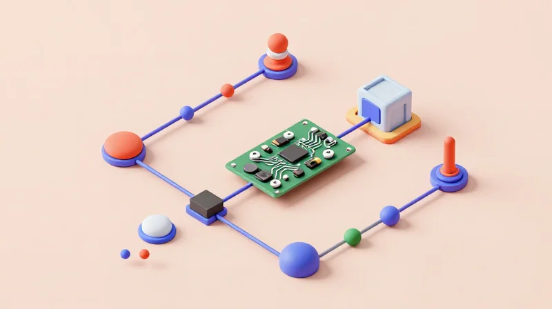 Material Science and Manufacturing Challenges Isometric view of a high tech PCB assembly workflow