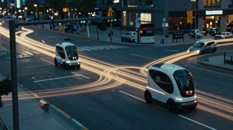 Understanding the High-Stakes Nature of V2X Electronics Advanced V2X autonomous vehicle infrastructure conceptual visualization
