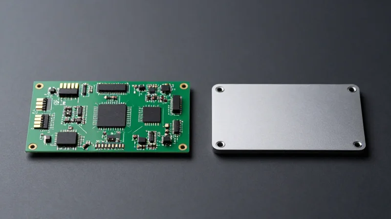 Traditional Control Modules vs. Next-Gen Power Electronics Side-by-side comparison of a traditional PCB and a modern power electronics module.