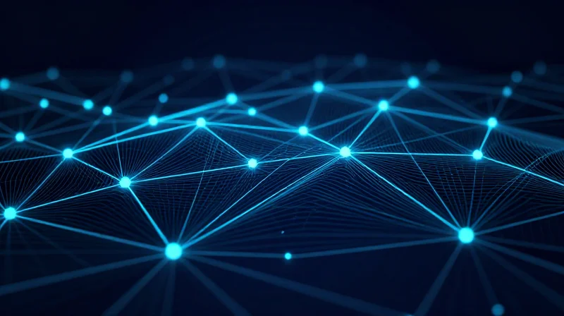 Assessing Supply Chain Transparency and Traceability A conceptual visual of an interconnected, transparent supply chain network with glowing nodes.