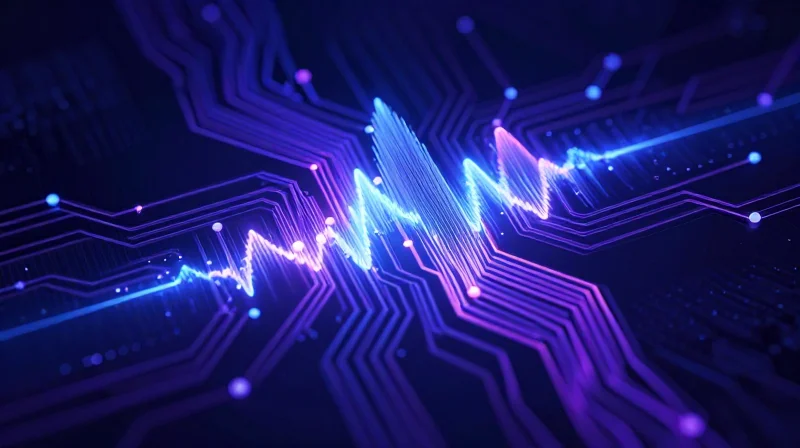 High-Frequency Challenges in Telematics Gateways Abstract representation of 5G signals flowing through high-speed circuit pathways.