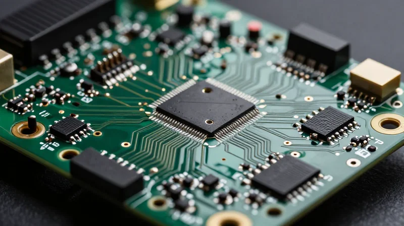 Design Consolidation: Streamlining the PCBA Architecture A highly integrated automotive PCBA showing complex component density on a small circuit board