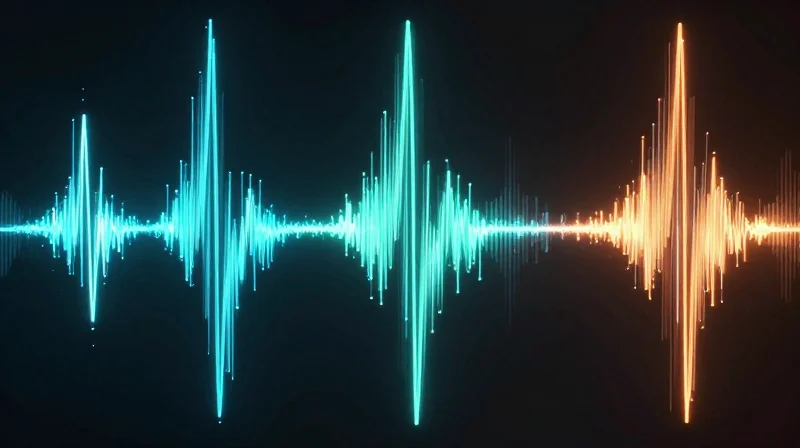 The Mechanics of Pulse Width Modulation (PWM) Abstract representation of high-frequency light pulses representing power modulation for thermal control.