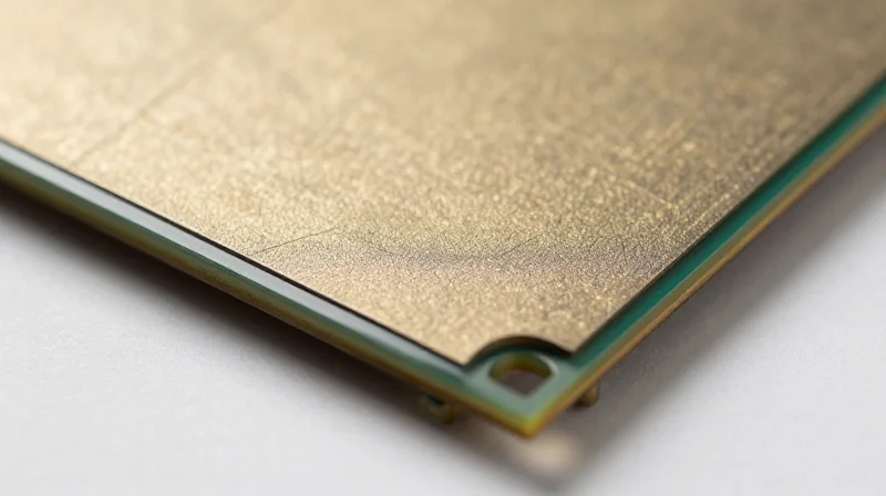 Selecting the Ideal Substrate for Dimensional Stability Macro close-up of a high-quality PCB substrate material surface showing refined material texture.