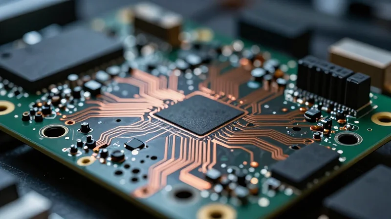 Understanding the Automotive Mandate: Why Quality Cannot Be Compromised A high-precision flex-rigid PCB being inspected under cinematic laboratory lighting, emphasizing durable design.